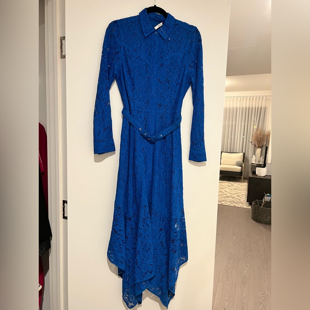 Ganni Lace Blue Dress